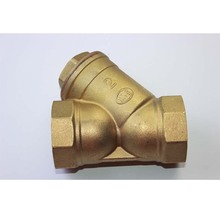 厂家供应铜铸造过滤器Y型过滤器铜球阀过滤阀门DN50 2"