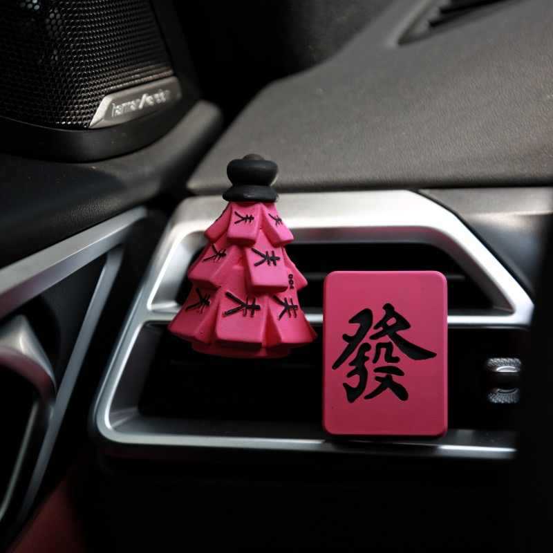 New car aromatherapy bow fortune tree mahjong car air conditioning outlet decoration fragrance expansion stone car accessories New car aromatherapy bow fortune tree mahjong car air conditioning outlet decoration fragrance expansion stone car accessories
