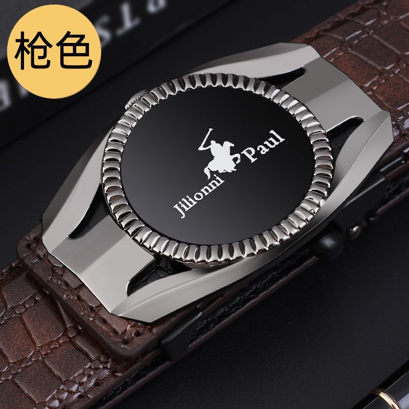 Cinturón de los nuevos hombres hebilla automática piel de vaca moda negocios elite pantalones de los hombres cinturón versátil casual cocodrilo patrón cinturón