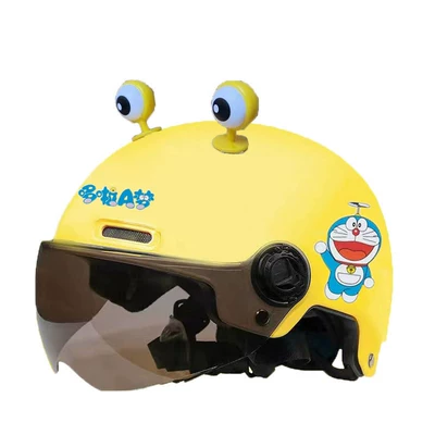 Motosiklet kaskı (dəbilqə): and safe for use in all seasons by - 3c-childrens-diy-yellow-yellow-eyes-tea-mirror-one-size-fits-all