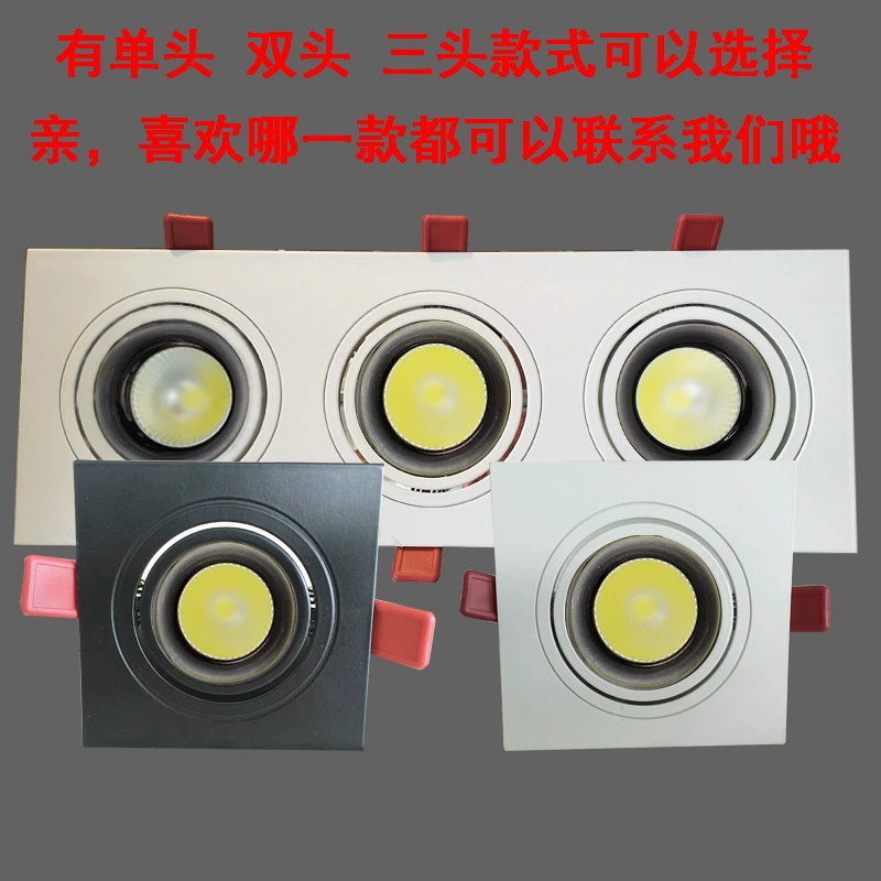 Светильник, светодиодные встроенные светильники, черный квадратный потолочный светильник