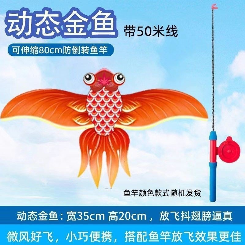 イ坊の釣り竿の動態の凧の露店の子供は屋外で小さい凧の釣り竿の凧を持ちます。|undefined