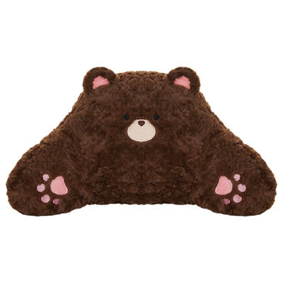Warm and Comfortable, Car Interior Seat cushion, seat cover - rabbit-fur-frosted-bear-waist-support-dark-coffee