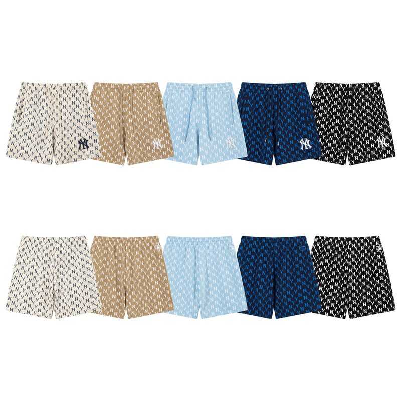 Cross-Border Trendy Brand Mlb New Embroidered Full-Print Presbyopic Sports Loose Cotton Casual Men's and Women's Couple's Shorts Cross-Border Trendy Brand Mlb New Embroidered Full-Print Presbyopic Sports Loose Cotton Casual Men's and Women's Couple's Shorts