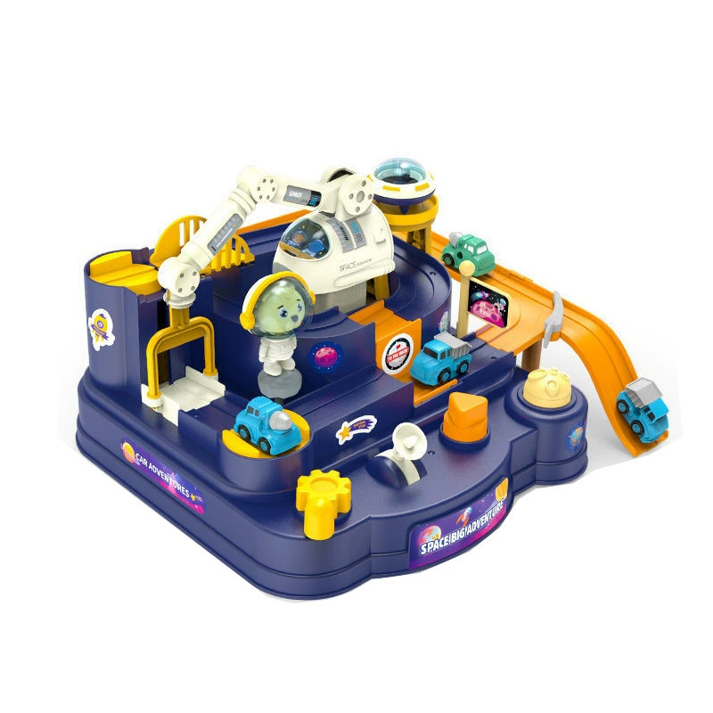 Children's transport, space set for boys, inertia toy car railed