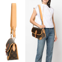 Underarm bag shoulder strap accessories mahjong bag genuine leather three-in-one single shoulder crossbody thin bag strap speedy bag transformation 1v