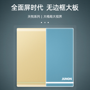 J8 Gold Package Jintianyue Borderless Series Large Panel Switch Socket Large Board G3