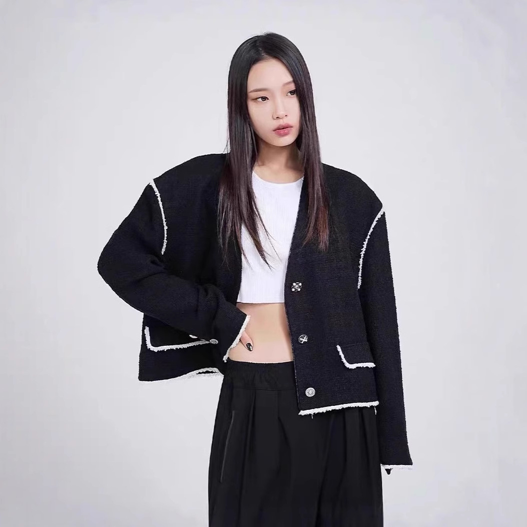 26 New Style Chanel-Inspired Jackets for Women, Versatile Short Socialite Style Tweed Tops, Korean Version for Petite Figures