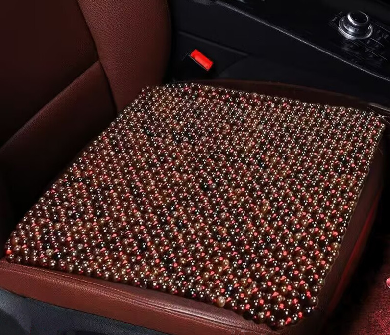 Qìchē Car Seat Cushion Square Pad Four Seasons Hand-Woven Bodhi (Seat cushion, seat cover) - hand-woven-red-thread-bodhi-square-pad