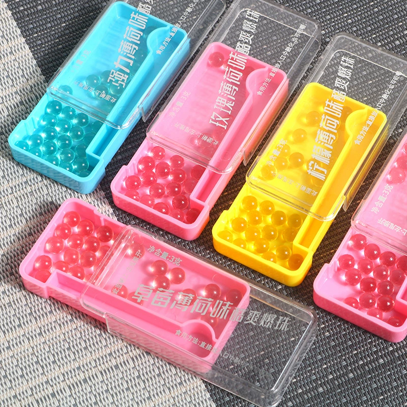 Освежающая Щечная таблетка Интернет-знаменитости конфеты для поцелуев Взрывающиеся бусины Мятные конфеты Аромат розы Конфеты для тела для богини Прохладное дыхание Конфеты