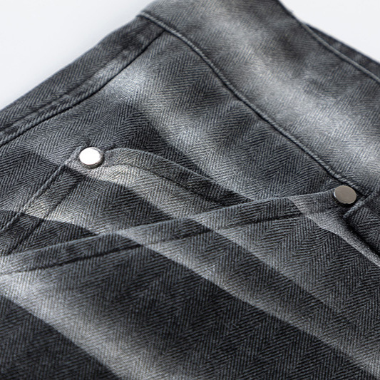 Moderne Ian 24 Herbst Herrenbekleidung New Style American Metal Spray Painting Micro Pull Pants_voghion.com