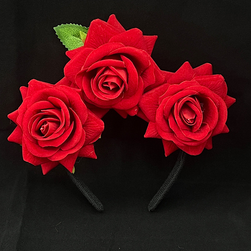 Transfronterizo Amazon Halloween Decoración de Pascua Tombro Diadema Espectáculo unisex con hebilla de cabeza de dibujos animados Flor de cabeza