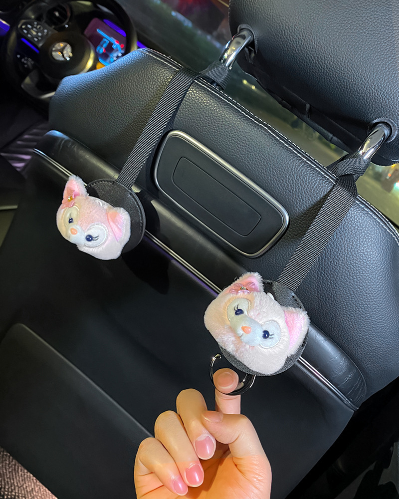 Asiento de automóvil, respaldo trasero, gancho pequeño, asiento de automóvil, lindo, gancho de asiento integrado en el automóvil, mujer de primera fila