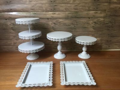 De estilo europeo de la boda mesa de postre soporte de exhibición de hierro de múltiples capas creativo pastel de cumpleaños estante de tres capas de pastelería soporte image 10