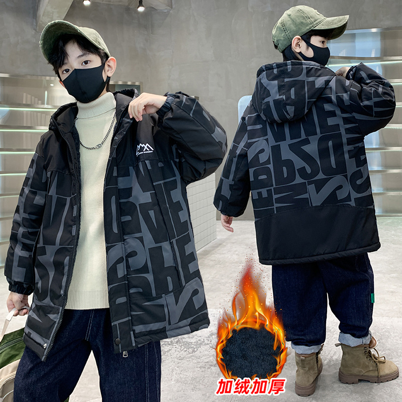 검은색 면 코트