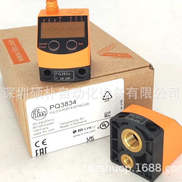 IFM用于气动装置的压力传感器 PQ7834库存现货