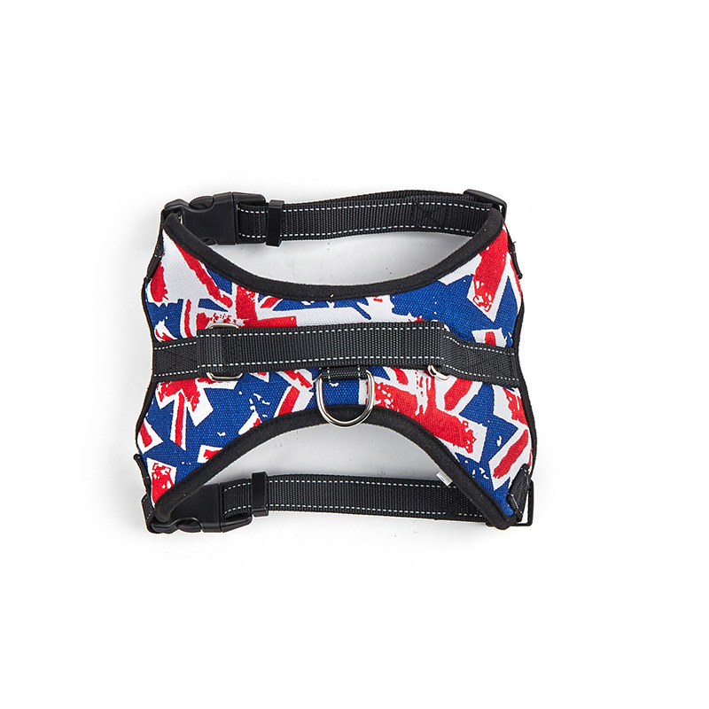 영국 국기 색상 가슴과 등