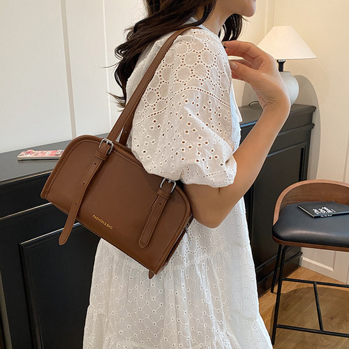 Casual Solid Color Minimalist Pillow Bag for Women 2025 Spring New Fashion Crossbody Bag Trendy Niche Design Single Shoulder Bag