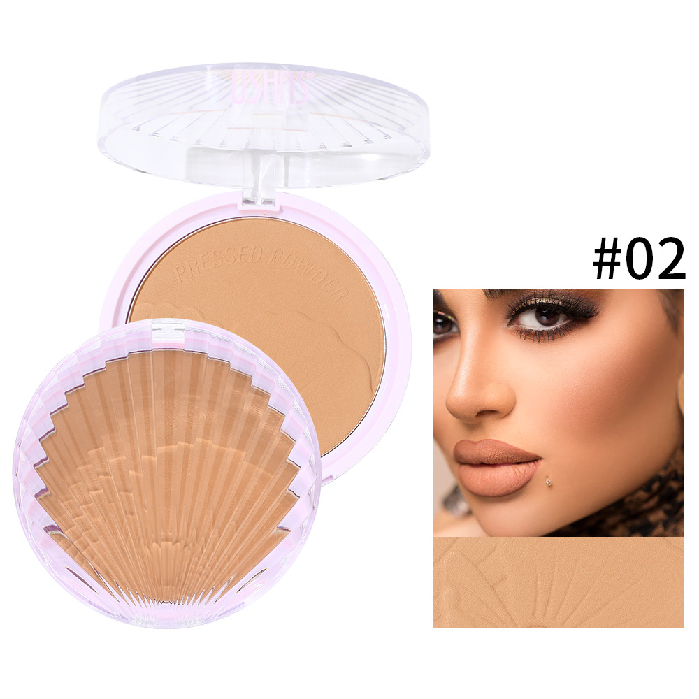 USHAS polvo spot transfronterizo de control de aceite, protector facial, polvo de cáscara fluorescente, UFC003A