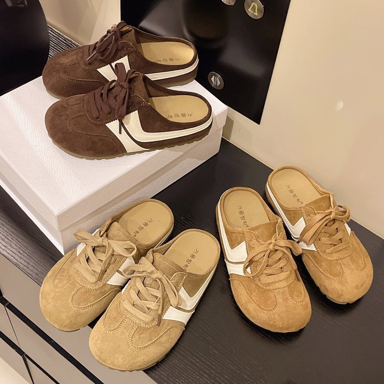 小众设计软底博肯拖鞋女2025新款百搭轻便透气运动休闲包头拖批发|undefined