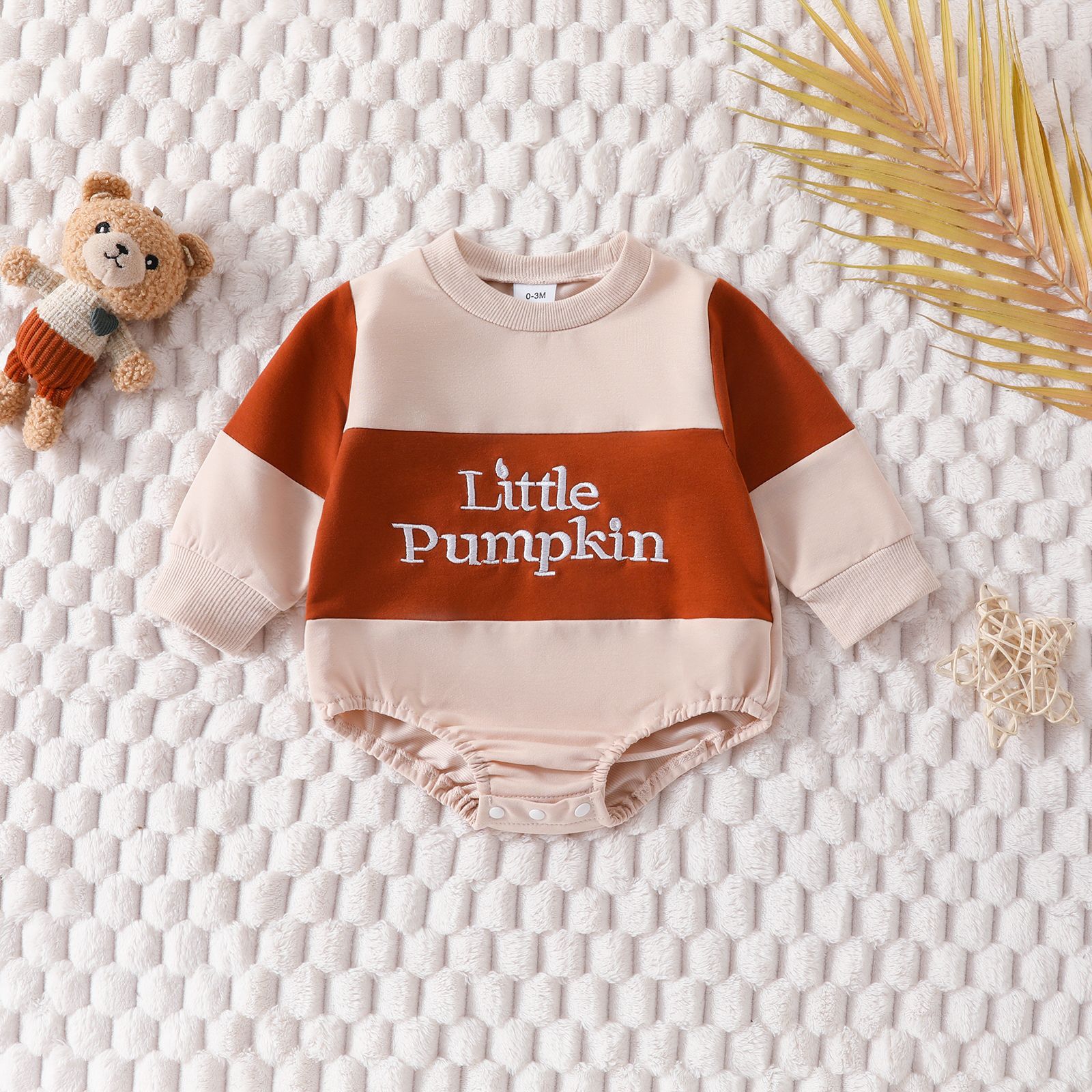 Autumn children's fashionable solid color long-sleeve for new born…