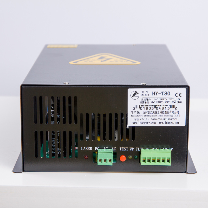 天一激光 CO2 激光管高压电源 激光切割雕刻机电源盒 80W