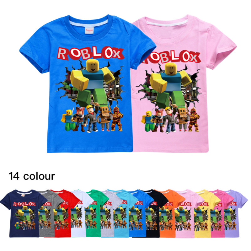 Roblox Cross-Border Trendy Children's Clothing, Summer Casual Tops, Short-Sleeved T-Shirts for Boys and Girls 7255 Roblox Cross-Border Trendy Children's Clothing, Summer Casual Tops, Short-Sleeved T-Shirts for Boys and Girls 7255