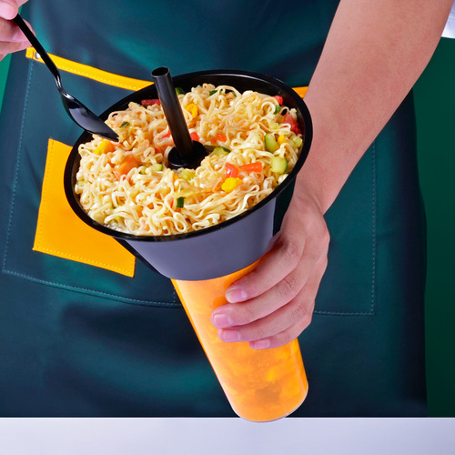 Disposable hot pot cup internet celebrity walking hot pot cup snack milk tea hot pot bowl with maocai black plastic cup holder