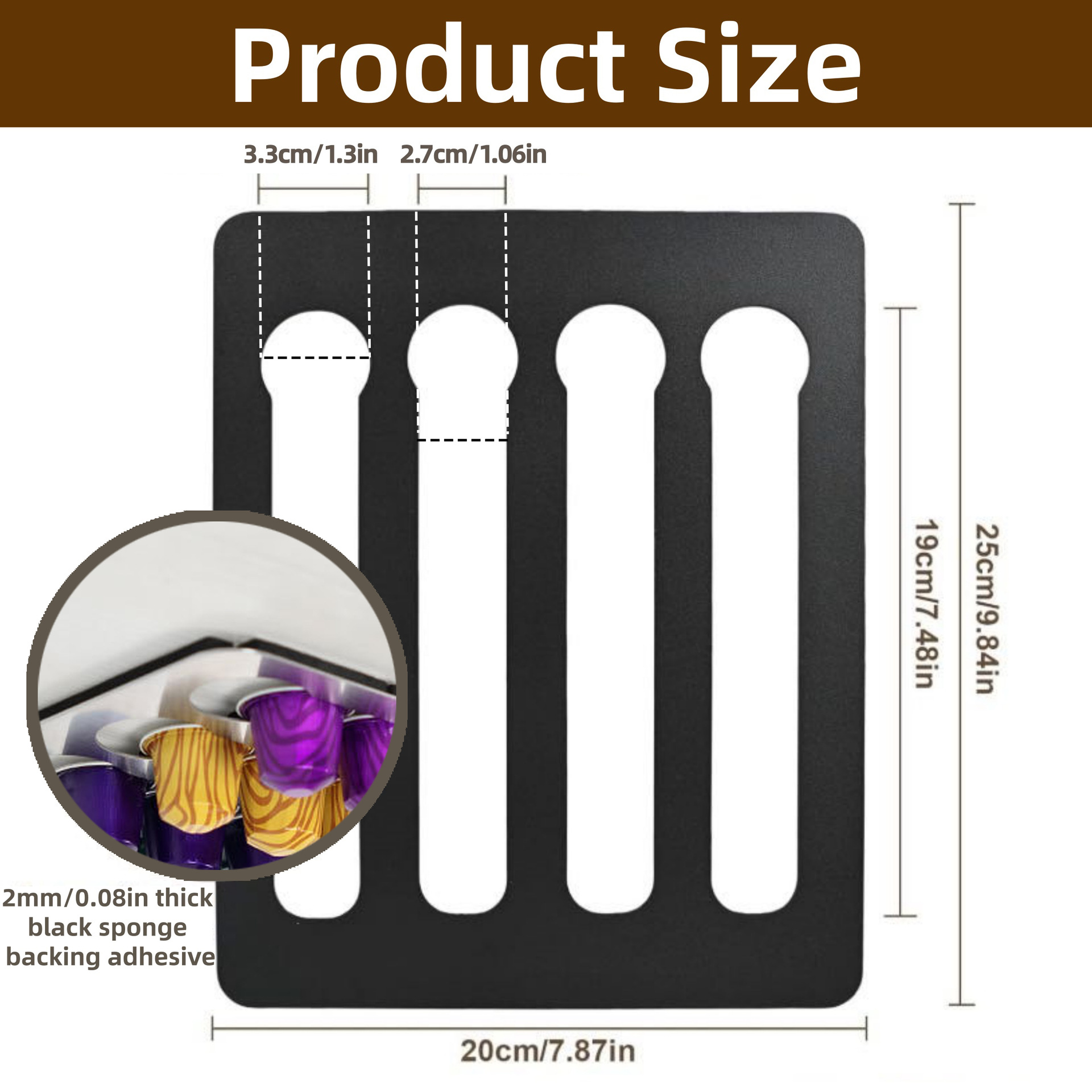 Cafés de cápsulas de café, estante de exhibición de almacenamiento de café, tipo de pared sin perforación, gabinete creativo, colgante de cápsulas, suministros de café