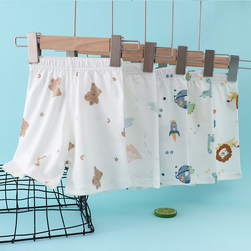 Summer Bamboo Cotton Children's Shorts for Young Children, Thin Five-Point Shorts, Hot Pants for Boys and Girls, Mesh Breathable Home Pants for Outdoor Wear Summer Bamboo Cotton Children's Shorts for Young Children, Thin Five-Point Shorts, Hot Pants for Boys and Girls, Mesh Breathable Home Pants for Outdoor Wear