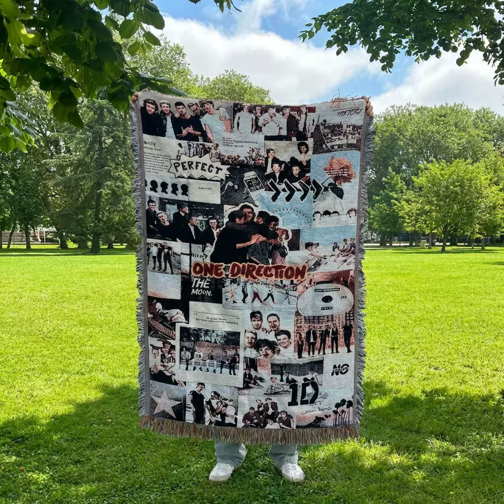 乐队演出装饰挂毯户外毯子壁毯沙发毯线毯午睡盖毯户外垫布沙滩巾