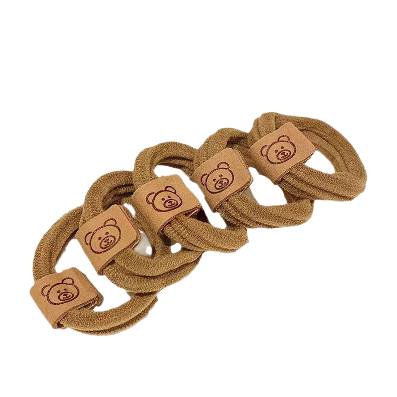 Oso banda para el cabello alta Cola de Caballo banda de goma cuerda para el cabello femenino popular alto elástico grueso durable cuerda para el cabello accesorios para el cabello