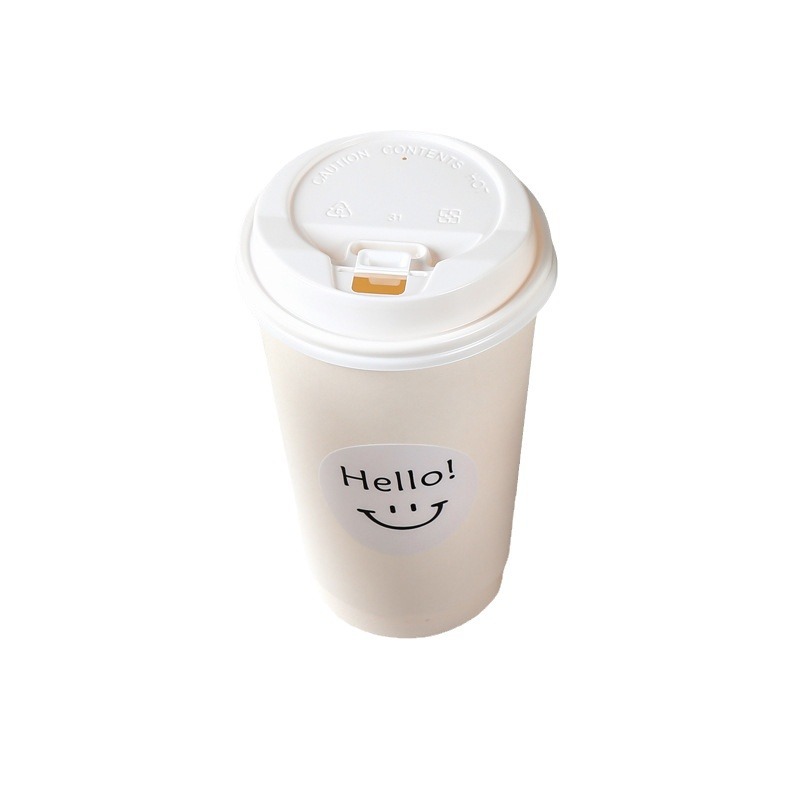 Desechable hueco aislado de doble capa de café leche té para llevar bebida caliente envasado a prueba de fugas cubierta taza de papel USO COMERCIAL