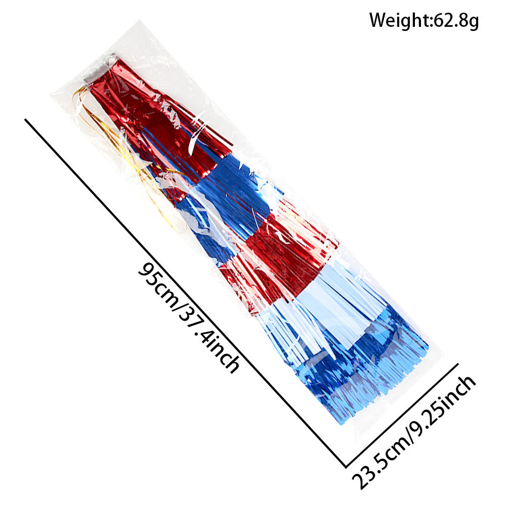 Día de la Independencia transfronteriza capa rojo, blanco, azul, sopa de bordas, 250 años de la decoración del desfile patriótico, espectáculo de vestuario image 5