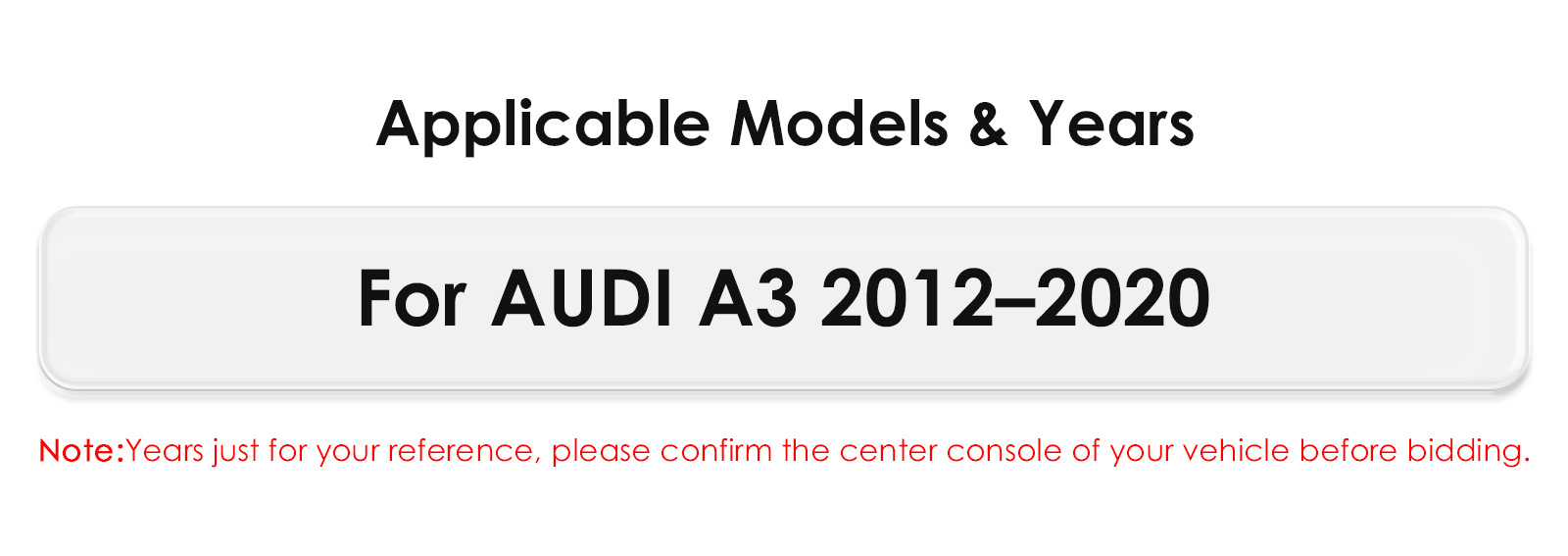 Suitable for Audi A3 2012-2020 12.3inch Car GPS Navigation System Wireless CarPlay Central Control Unit