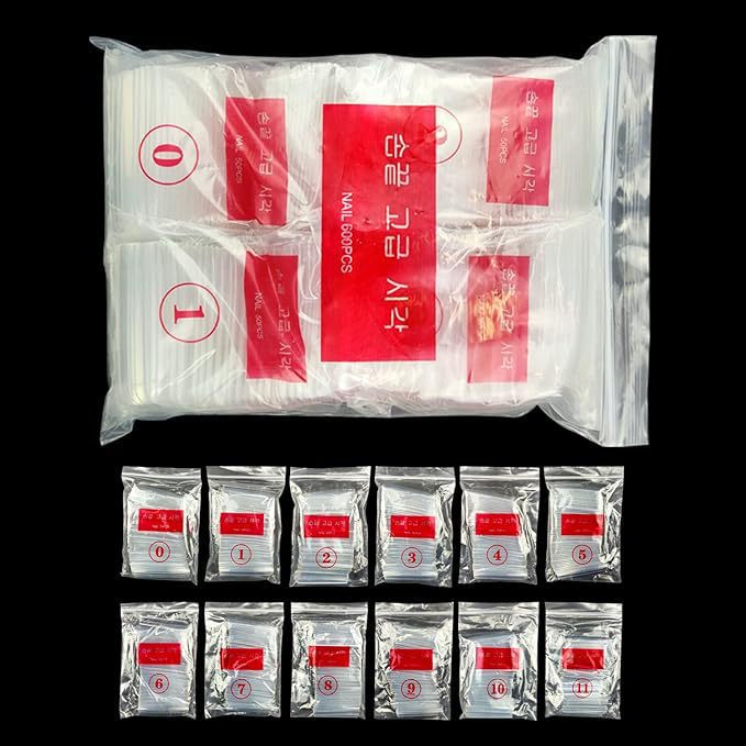 Long transparent fake nails, 600 pieces