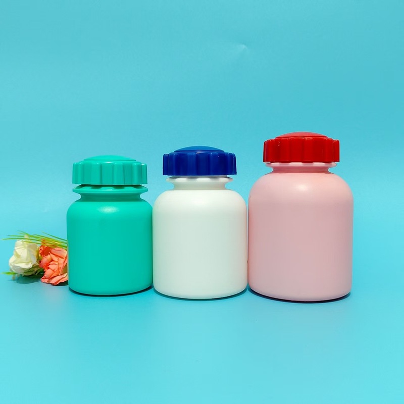 150ml200ml300ml白色齿轮盖塑料瓶 卫士宠物狗钙片瓶 pe片剂固体|undefined