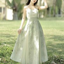 元素女连衣裙新改良汉年夏季中式日常国风三件套新款套装汉服