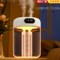 跨境大容量加湿器新款usb双喷口家用静音喷雾补水加湿器卧室办公