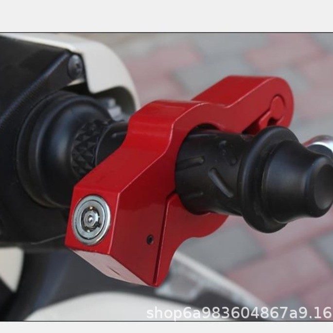 Manufacturer Wholesale Alloy Handlebar Lock, Portable Throttle Lock for Motorcycles, Electric Vehicle Handbrake Lock, Universal Handlebar Lock for Electric Vehicles