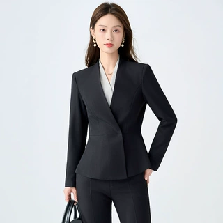 职业西装套装女春秋气质高端酒店前台接待美容院店长美容师工作服