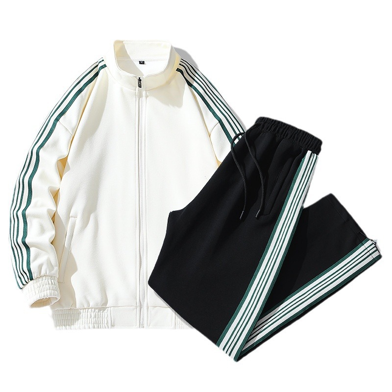 Herrenbekleidung Herbst neuer Stil Modetrend lange Hosen hübscher zweiteiliger Anzug_voghion.com