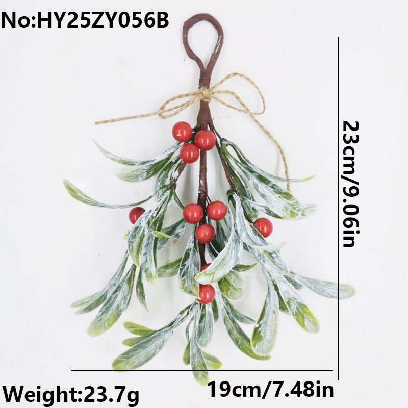 ヨーロッパとアメリカのクロスボーダークリスマスデコレーション、イチジクのハンギングオーナメントシリーズ、模擬緑の植物、ベリー、小さな花束、ソース工場|undefined