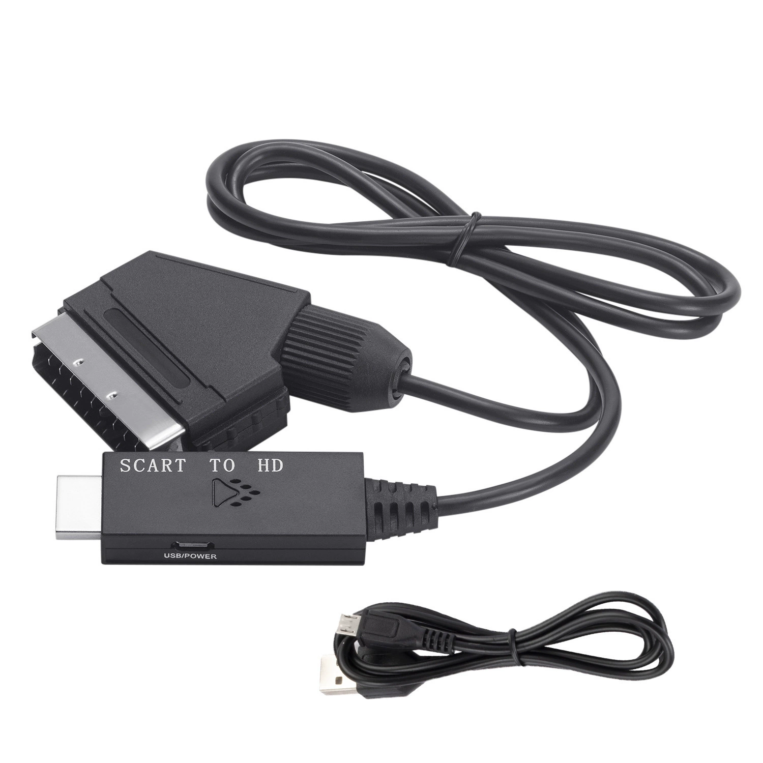 1 метр Scart к HDMI конвертер Scart к HDMI видеоротор высокой четкости Scart соединительный кабель