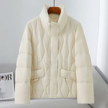 少量服饰2025年秋冬新款90鸭绒羽绒服休闲立领韩版洋气保暖外套女