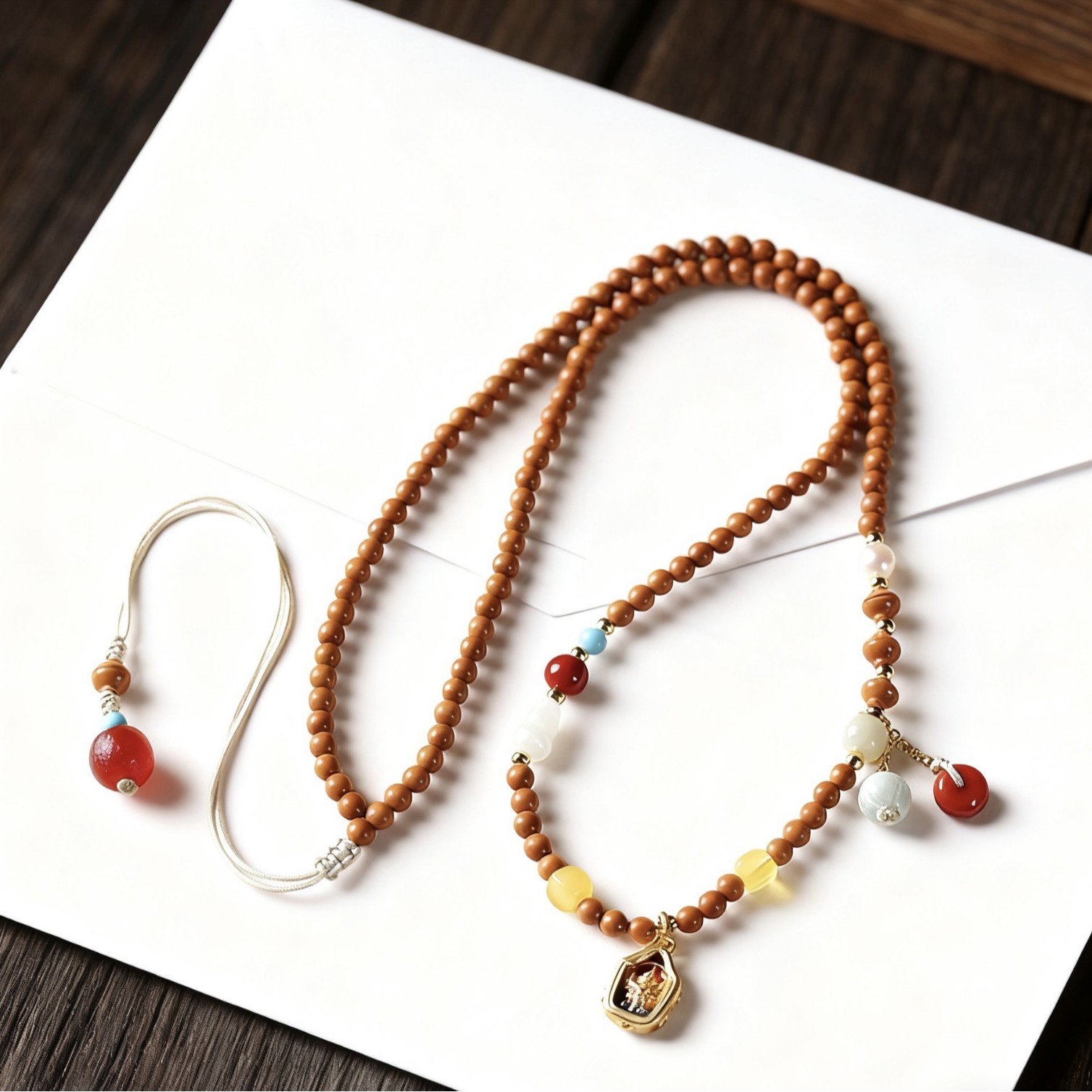 橄榄核中国风编绳可调节项链气质个性挂脖文玩小清新文艺一件代发