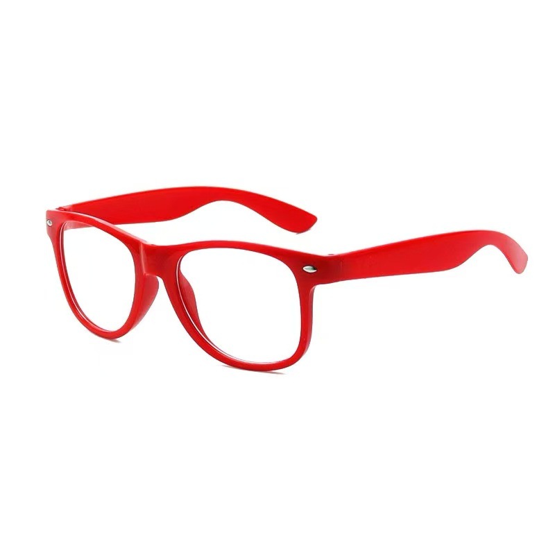 Red frame white film