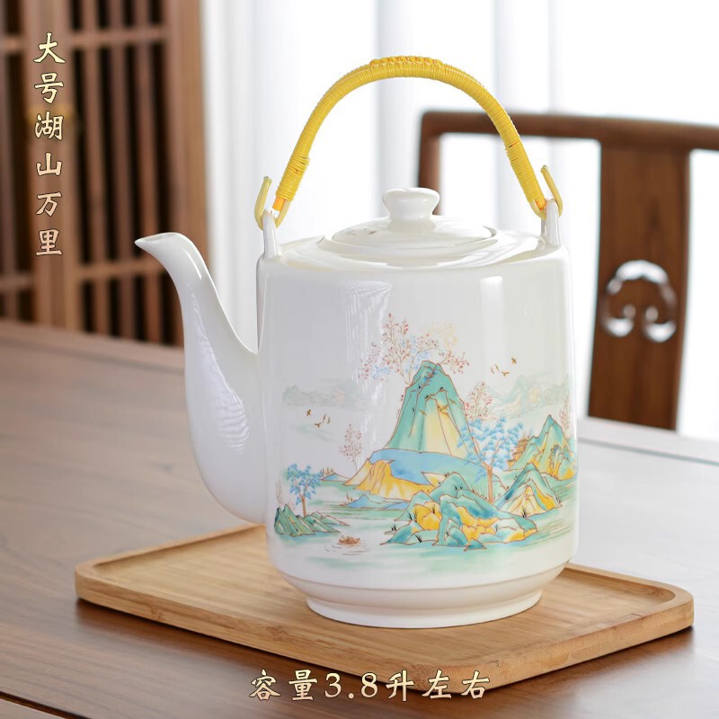 ティーポット陶磁器家庭用の水筒の大きい水筒は高温に耐えます。|undefined