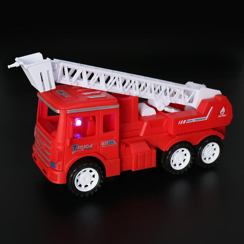 Nuevo coche de juguete universal eléctrico de fuego colorido música luz fuego escalera coche juguete de los niños puesto al por mayor