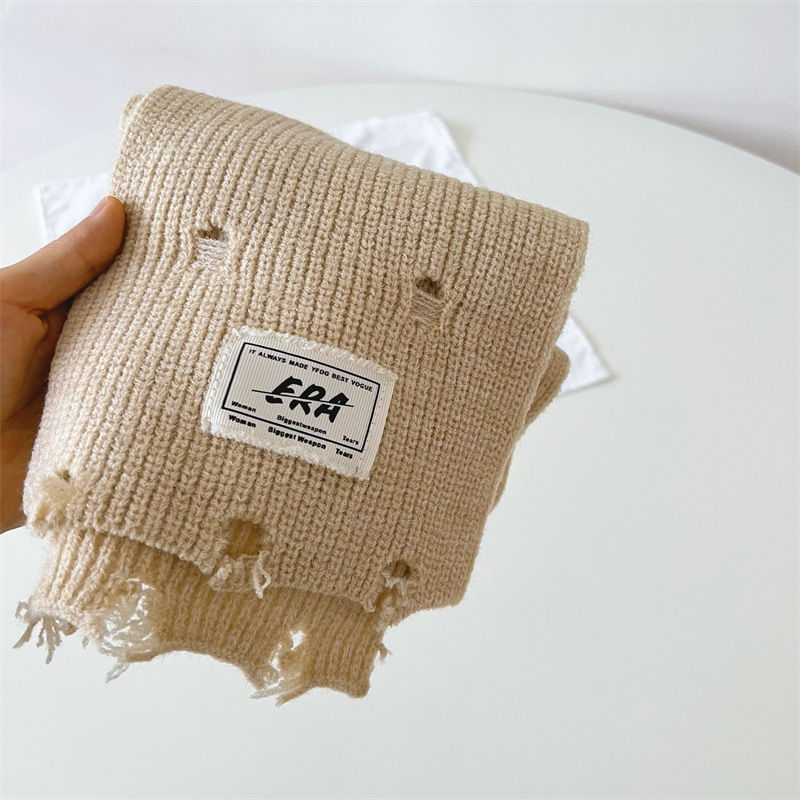 Sciarpa per bambini autunno e inverno buchi Instagram caldo collo bambino per ragazzi e ragazze_voghion.com